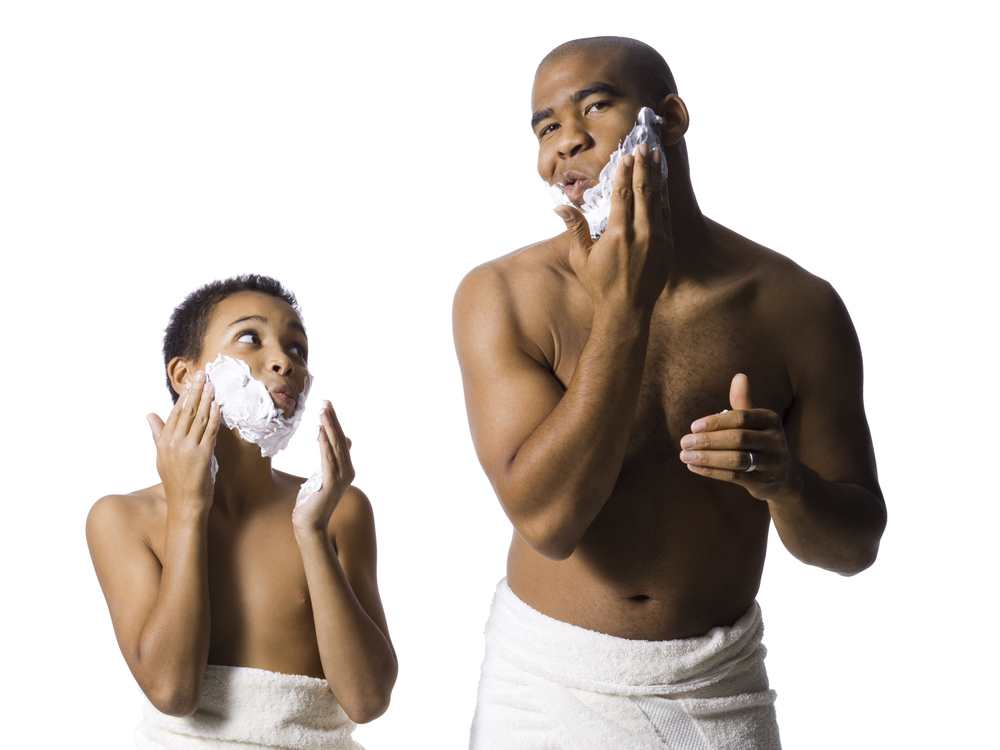 Teaching Your Son How To Shave